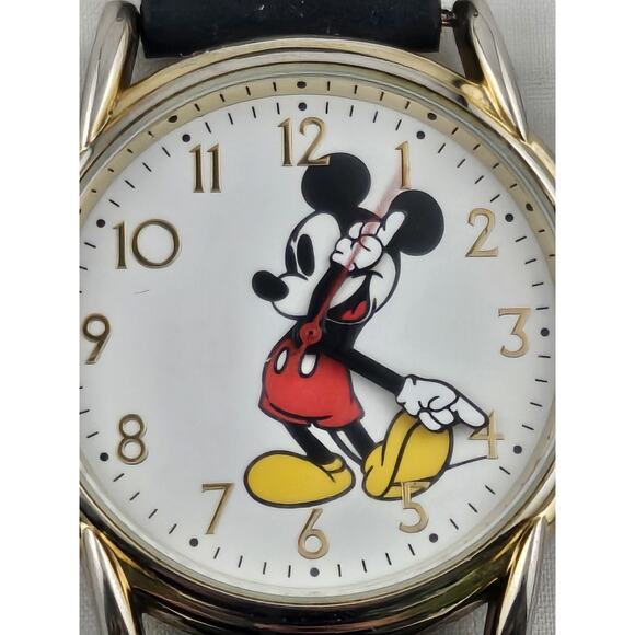 Rare Mens Mickey Mouse Disney EWatch Factory Quartz Watch New Battery Runs - Picture 2 of 9